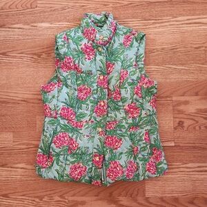 EUC Lilly Pulitzer Floral Vest, Size M
